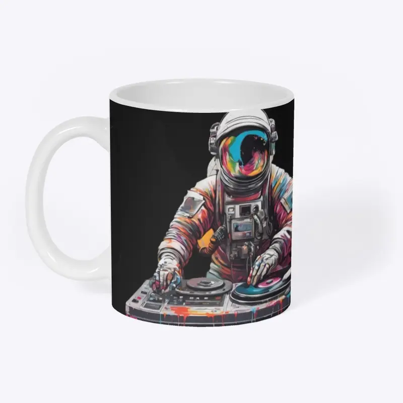 Holiday DJ Mug in Space  